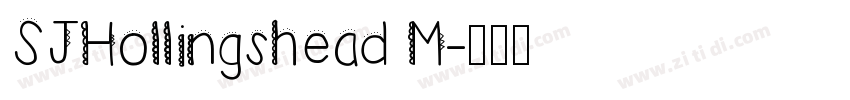 SJHollingshead M字体转换